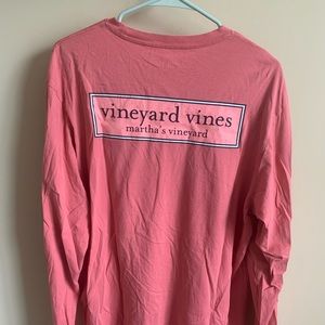 Pink Vineyard Vines Long Sleeve Shirt